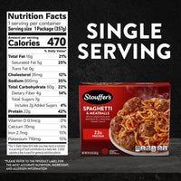 Stouffer's Spaghetti with Meatball, Single Serve, Frozen Entrees for One, Ready to Cook Easy Dinners, Protein Frozen Meals 12.625 oz — photo 4