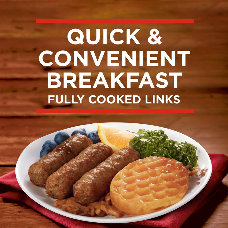 Banquet Brown'N Serve Vermont Maple Fully Cooked Sausage Links, 6g Protein per Serving, Frozen Breakfast, 6.4 oz. — photo 4