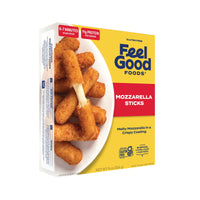 Feel Good Foods Mozzarella Sticks, Frozen Appetizers, 8 oz — photo 4