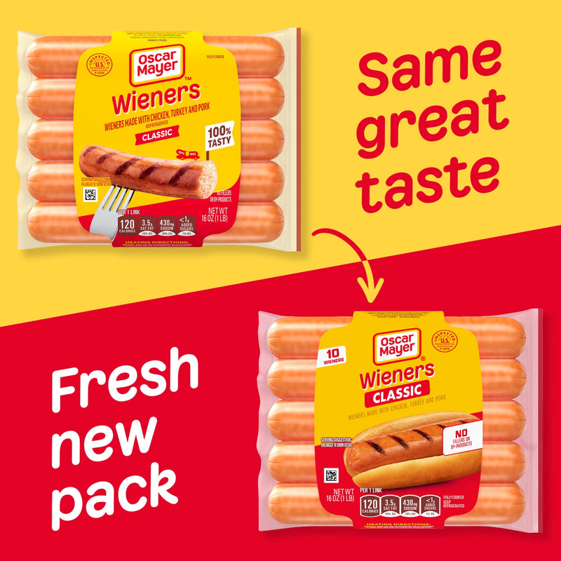 Oscar Mayer Classic Wieners Hot Dogs, 10 Count Pack — photo 4
