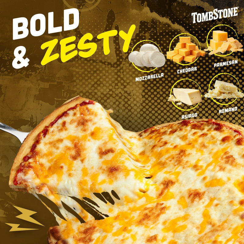 Tombstone Frozen Pizza Original Crust Five Cheese Pizza, 19.3 oz — photo 4