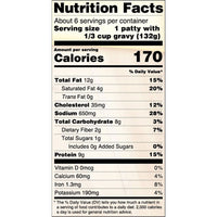 On-Cor Gravy & 6 Salisbury Steaks Entree, Regular 28 Ounce Package Meal, (Frozen) — photo 4