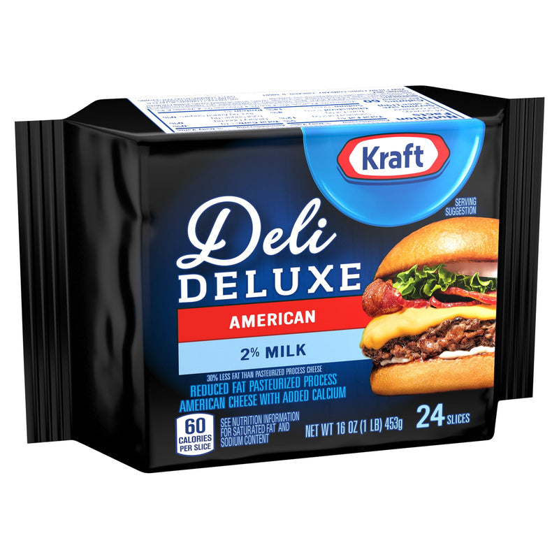 Kraft Deli Deluxe 2% Milk American Cheese Slices, 16 oz Pack, 24 Slices — photo 4