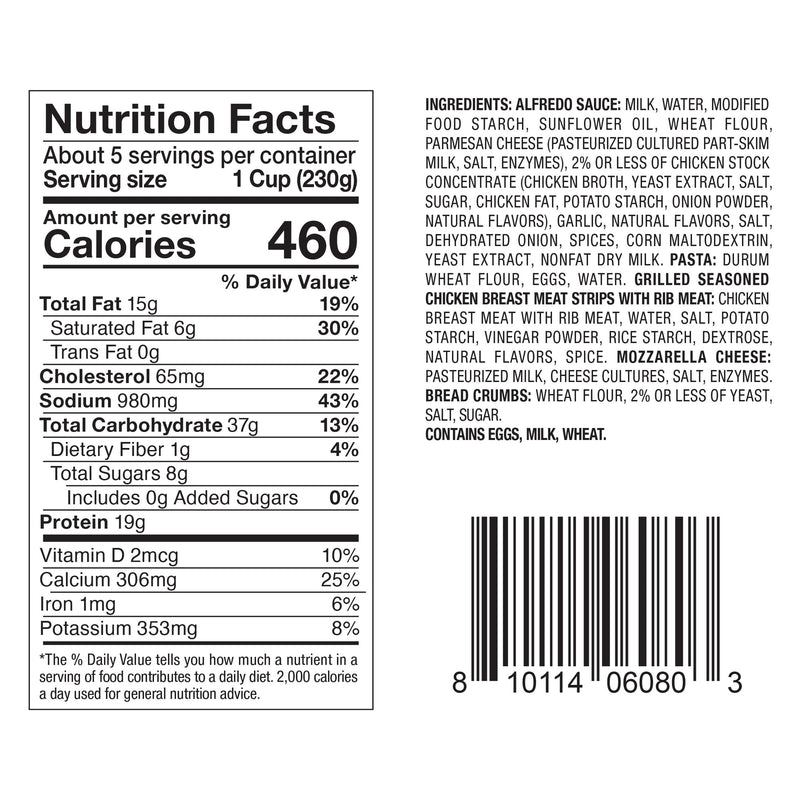 Rana Chicken Alfredo Lasagna, Family Size, 40oz, Refrigerated, Refer to Packaging for Allergens — photo 4