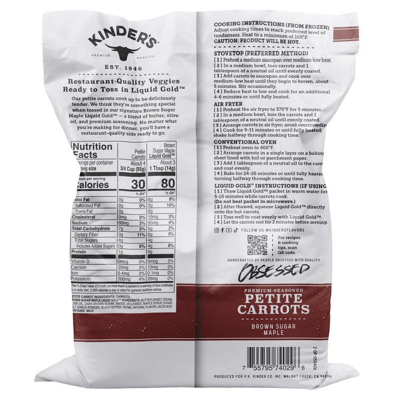Kinder's Premium Seasoned Petite Carrots, Brown Sugar Maple, 13.5 oz — photo 4