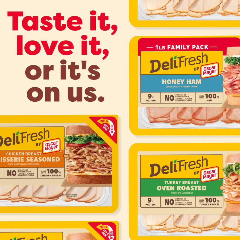Oscar Mayer Deli Fresh Sliced Deli Meat, for Sandwiches and Easy Lunches, Honey Ham, No Artificial Preservatives, No Added Nitrates or Nitrites, 16 oz — photo 4