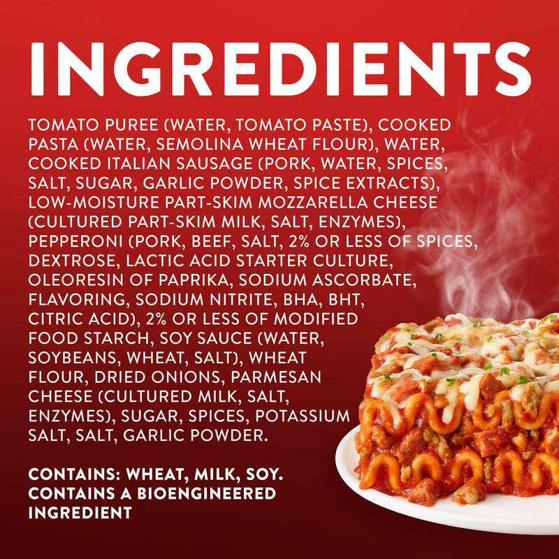 Stouffer’s Meat Lovers Lasagna, Large Size, Oven Ready Lasagna, Easy Frozen Dinners 18 oz — photo 4