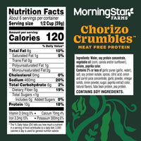 MorningStar Farms Meal Starters Savory Chorizo Vegan Crumbles, Meat Free Protein, 13.5 oz Bag — photo 4