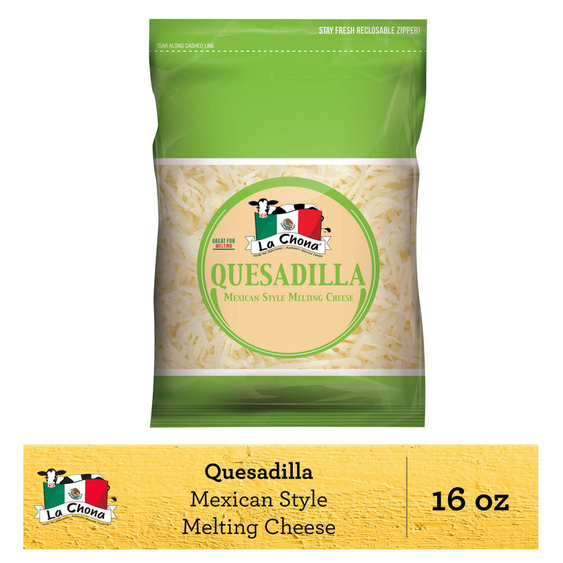 La Chona Quesadilla Premium Quality Mexican Style Melting Cheese, Shredded, Refrigerated, 16 oz. — photo 4