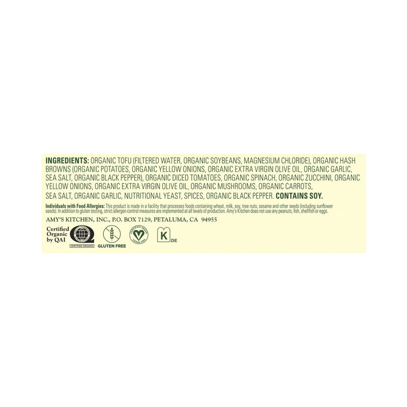 Amy’s Frozen Meals, Tofu Scramble, Plant-Based Microwave Meal, 9 oz — photo 4