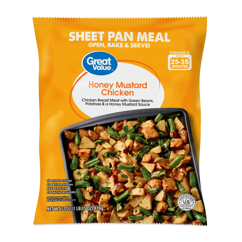 Great Value Honey Mustard Chicken Sheet Pan Meal, 31 oz (Frozen) — photo 4