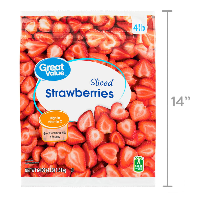 Great Value Sliced Strawberries, 64 oz (Frozen) — photo 4