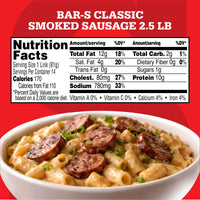 Bar‑S Classic Smoked Sausage, 14-Count, 2.5 lb Family Pack — photo 5