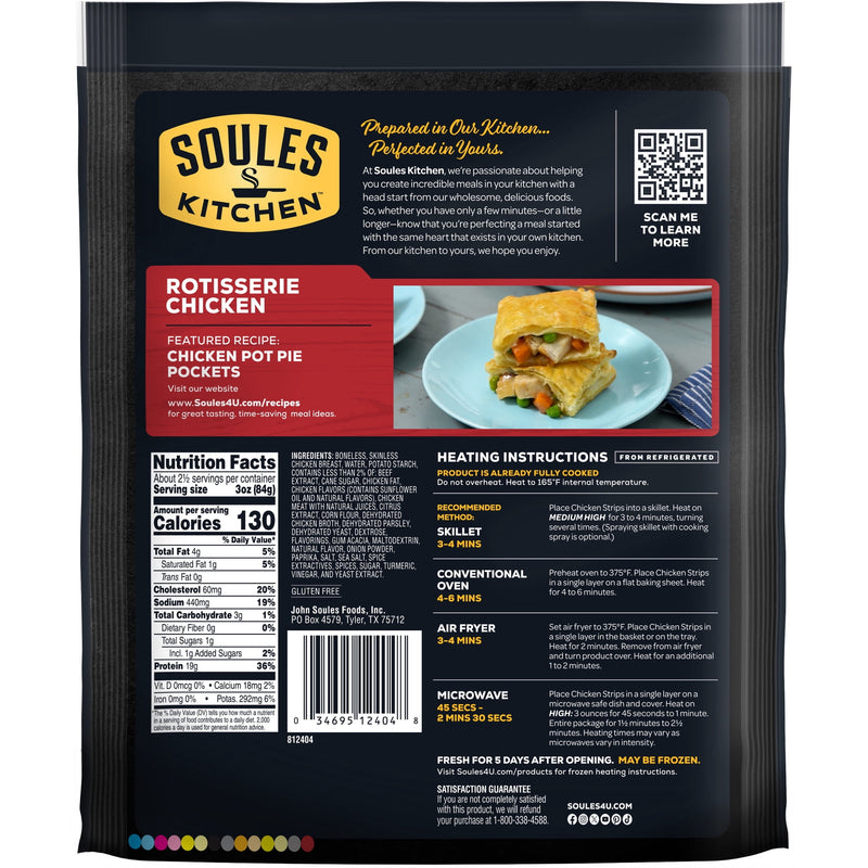Soules Kitchen Rotisserie Chicken, 8 oz, Refrigerated, 18g Protein per 3oz Serving — photo 5