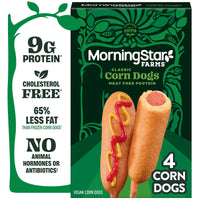 MorningStar Farms Classic Plant Based Corn Dogs, Vegan Snacks, 10 oz, 4 Count Box — photo 5