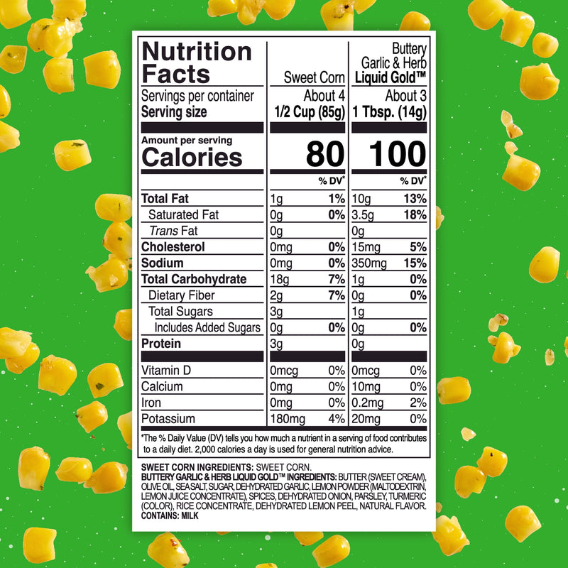 Kinder's Buttery Garlic & Herb Sweet Corn, 13.5 oz (Frozen) — photo 5