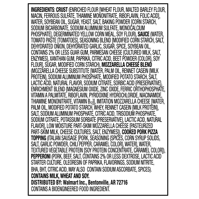 Great Value Microwavable Sausage & Pepperoni Combination Pizza, 7.2 oz (Frozen) — photo 5
