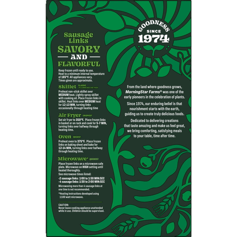 MorningStar Farms Veggie Breakfast Original Sausage Links, Vegetarian Sausage, 8 oz Box — photo 5