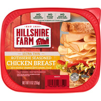 Hillshire Farm Ultra Thin Rotisserie Seasoned Chicken Breast Lunchmeat, 9 oz Plastic Tub, Refrigerated — photo 5