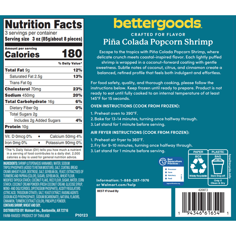 bettergoods Pina Colada Breaded Shrimp, 9 oz (Frozen) — photo 5
