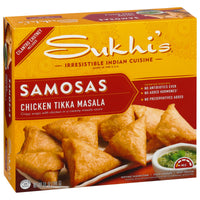 Sukhi's Indian Chicken Tikka Masala Samosa Frozen Appetizer Snack 10oz — photo 6