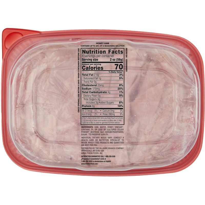 Hillshire Farm Ultra Thin Honey Ham Lunchmeat, 16 oz Plastic Tub, Refrigerated — photo 5
