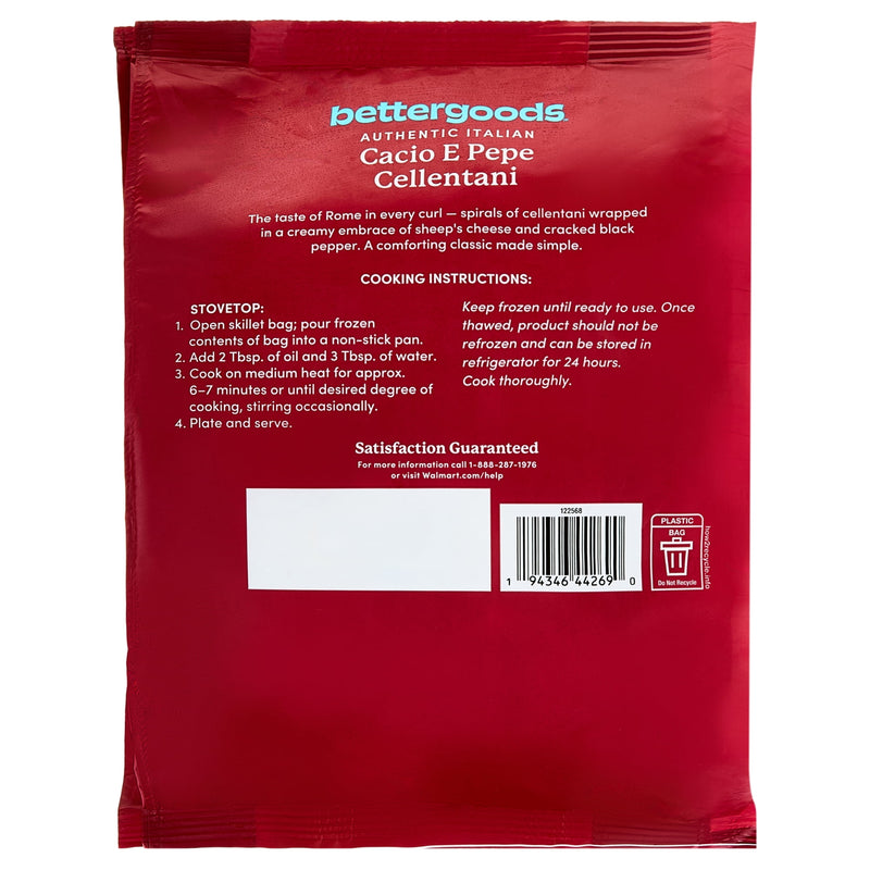 bettergoods Cacio E Pepe Cellentani Italian Skillet Meal, 22 oz (Frozen) — photo 5