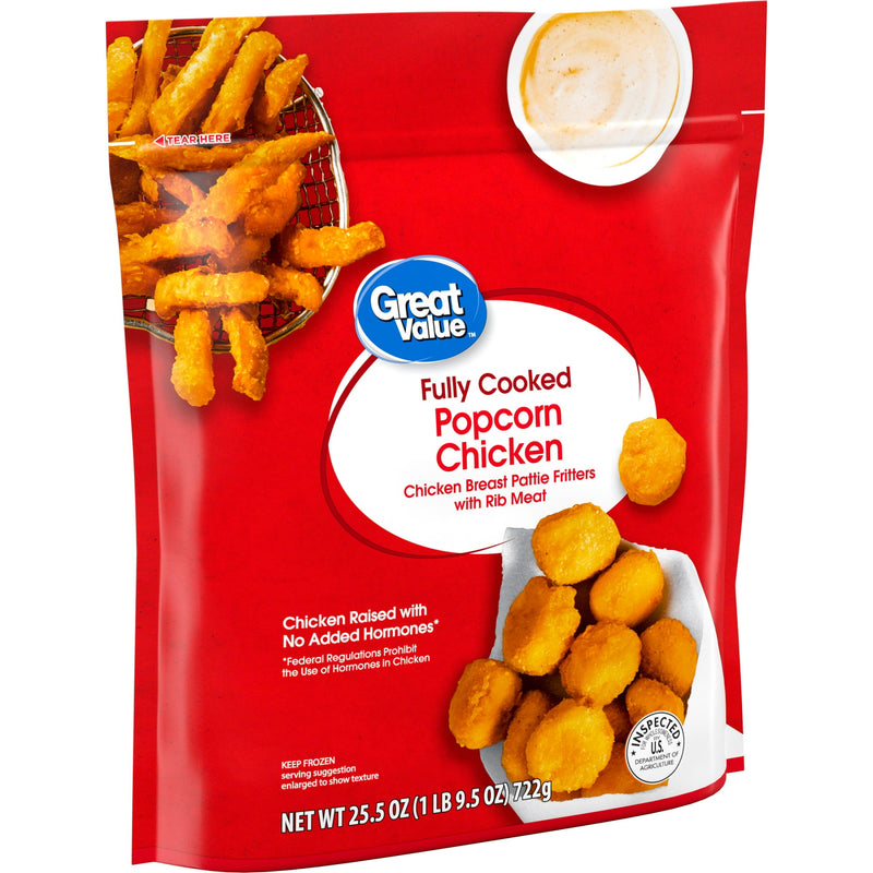 Great Value Breaded Fully Cooked Popcorn Chicken, 25.5 oz (Frozen) — photo 5