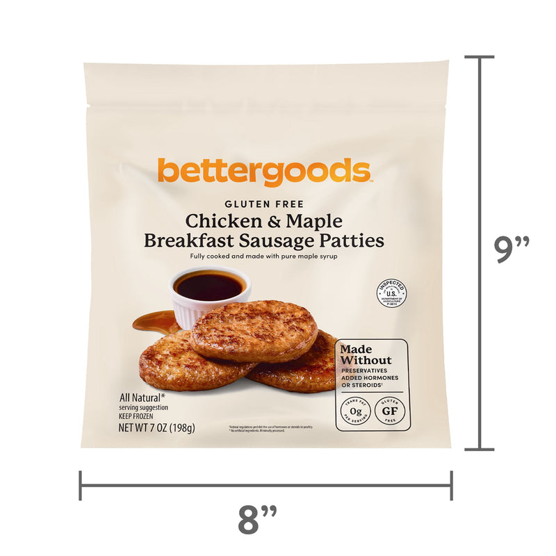 bettergoods Gluten Free Maple Chicken Sausage Patties, 7 oz — photo 5