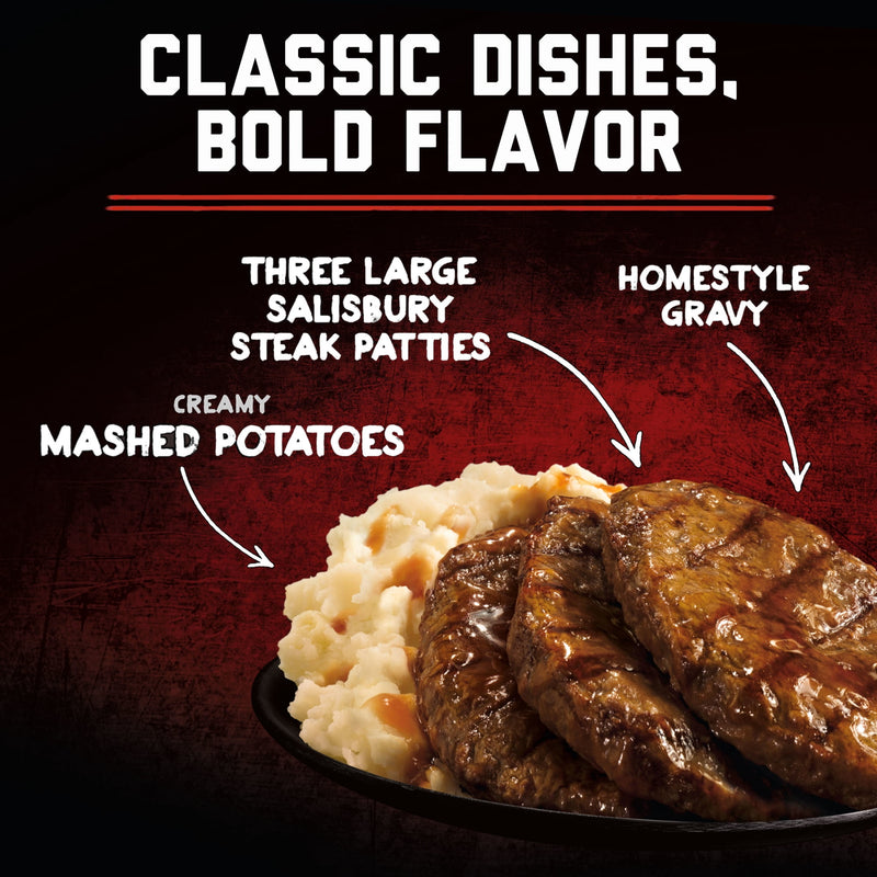 Banquet Mega Meals Salisbury Steak with Mashed Potatoes, 32g Protein, Frozen Meal, 16.95 oz. — photo 5