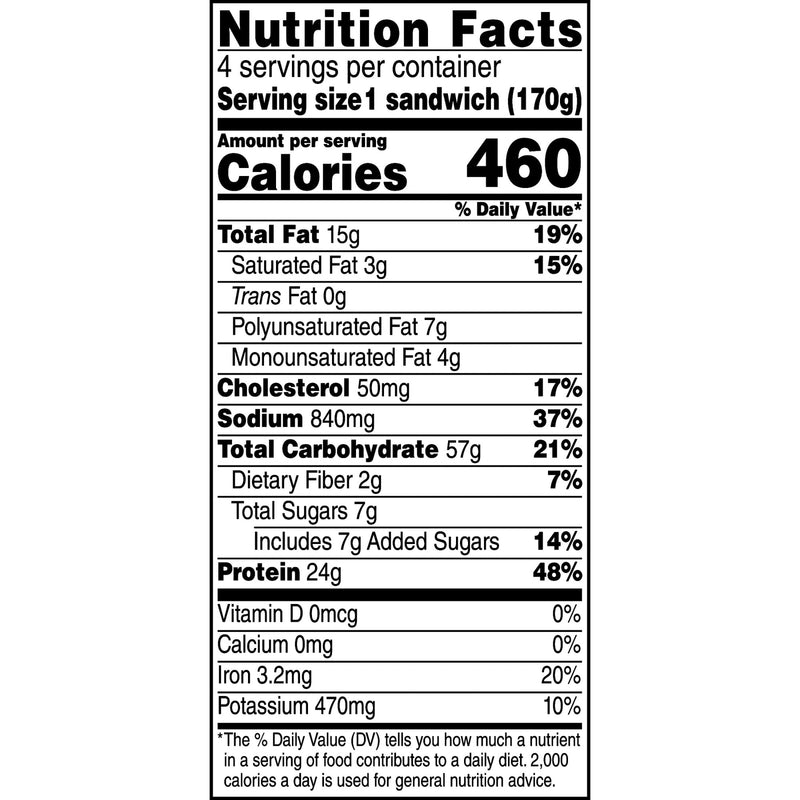 Tyson Original Frozen Chicken Breast Sandwich, 24 oz, 4 Count — photo 5
