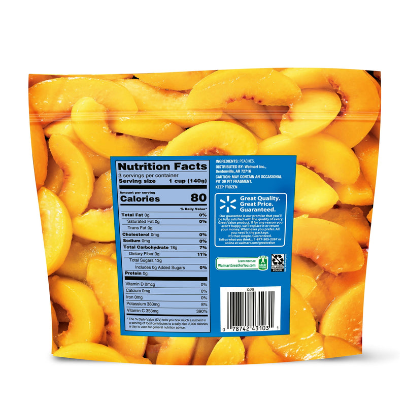 Great Value Frozen Sliced Peaches, 16 oz — photo 5