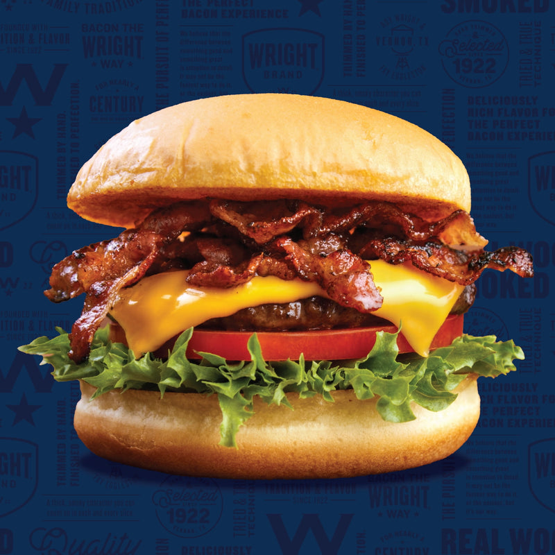 Wright Brand Hickory Real Wood Smoked Thick Cut Sliced Refrigerated Bacon, 48 oz — photo 5