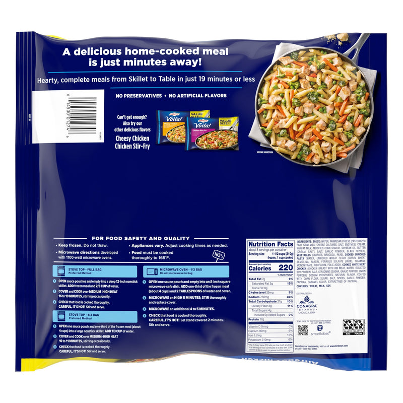 Birds Eye Voila! Alfredo Chicken, Frozen Meal, 60 oz. Value Size Bag — photo 5