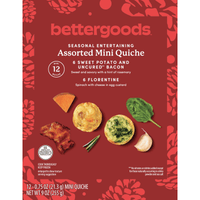 bettergoods Seasonal Entertaining Assorted Mini Quiche, 9 oz, 12 Count (Frozen) — photo 2