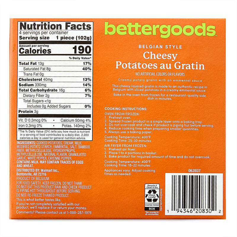 bettergoods Belgian Style Cheesy Potatoes Au Gratin, 14.4 oz (Frozen) — photo 6