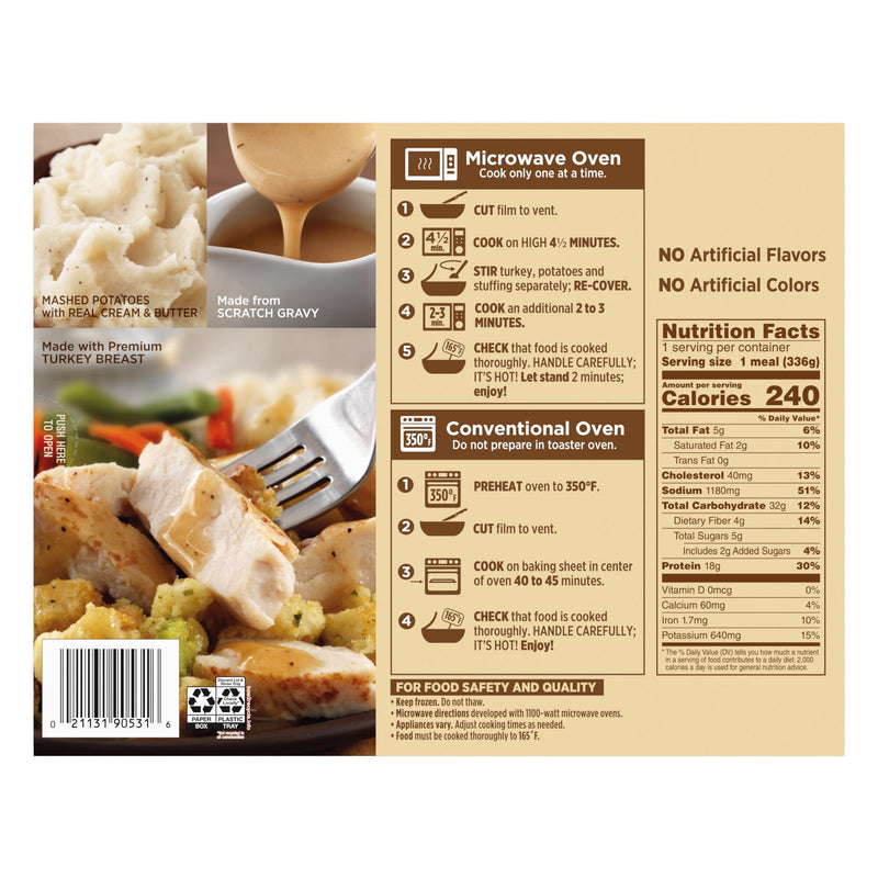 Marie Callender's Roasted Turkey Breast & Stuffing, Frozen Meal, 11.85 oz. — photo 6