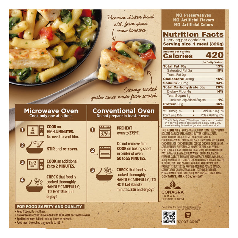 Marie Callender's Roasted Garlic Chicken, Frozen Meal, 11.5 oz. Bowl — photo 6