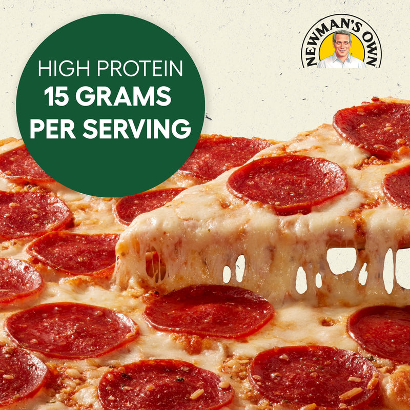 Newman's Own Thin & Crispy Crust Uncured Pepperoni High Protein Frozen Pizza, 15.1 oz — photo 6