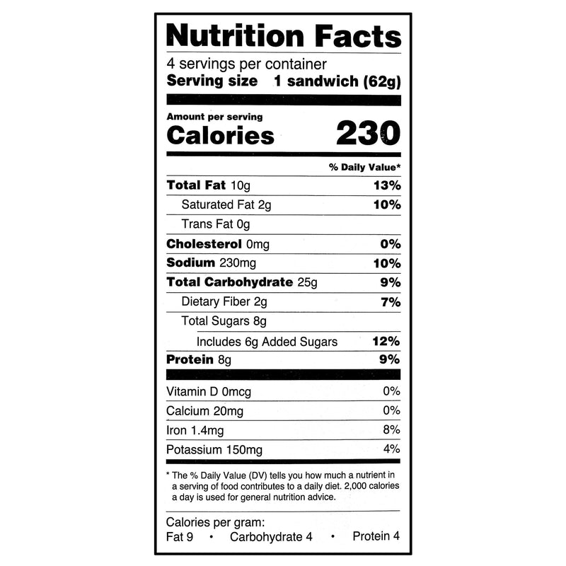 Great Value Peanut Butter & Strawberry Jam No Crust Frozen Sandwiches, 4 Count, 2.2 oz Each — photo 6
