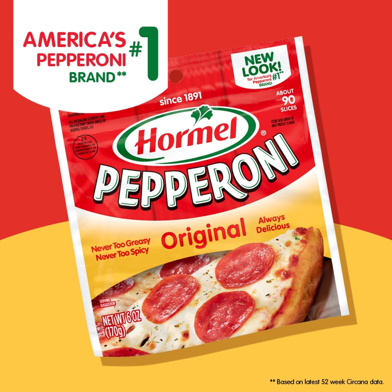 HORMEL Pepperoni Slices, Pizza Topping, Gluten Free, Refrigerated, 6 oz Plastic Resealable Package — photo 6