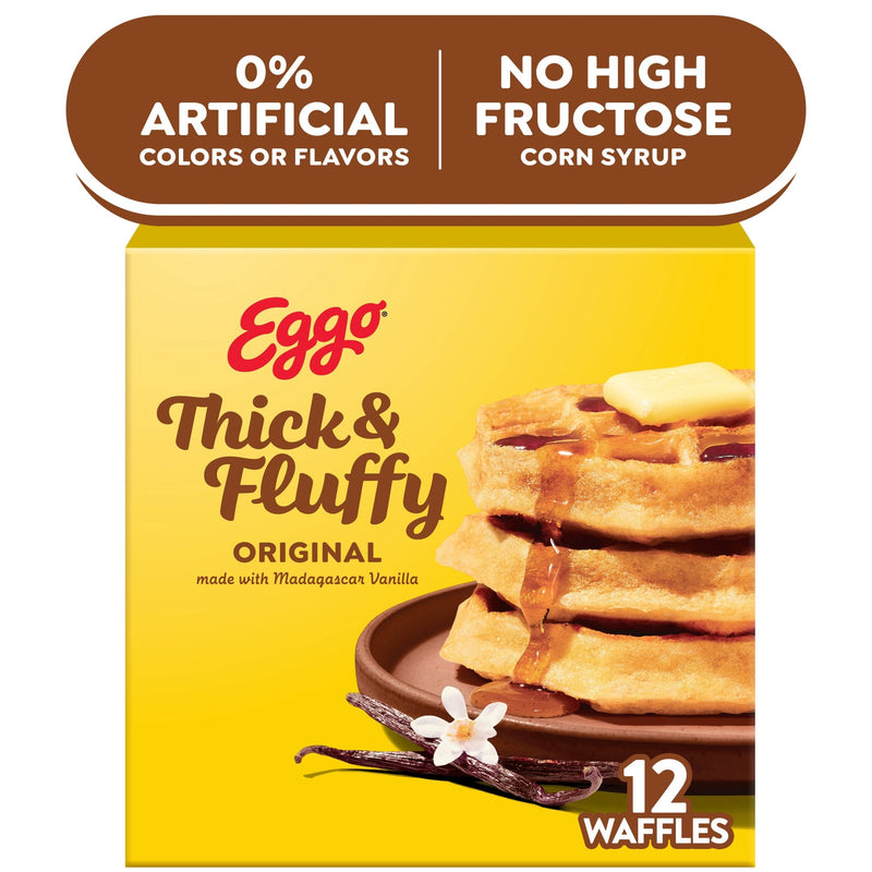 Eggo Thick and Fluffy Original Waffles, Breakfast Food, 23.2 oz, 12 Count (Frozen) — photo 6