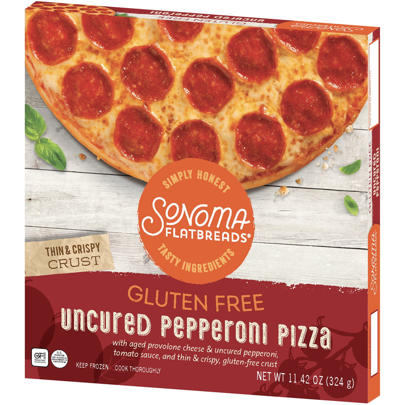 Sonoma Flatbreads Gluten Free Pepperoni, Marinara Sauce, 11.42 oz. (Frozen - Contains: Milk, Soy) — photo 6