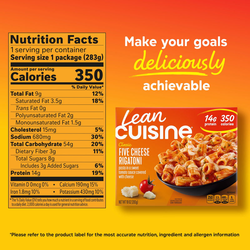 Lean Cuisine Five Cheese Rigatoni, Frozen Meal, 10 oz — photo 6