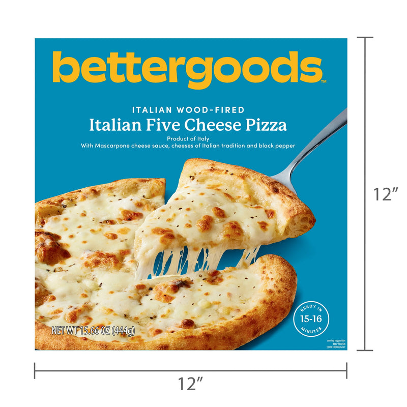 bettergoods Italian Wood-Fired Five Cheese Pizza, 15.6 oz (Frozen) — photo 6