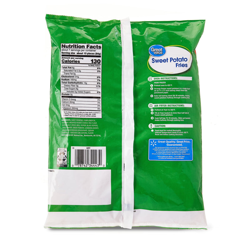 Great Value Sweet Potato Fries, 20 oz Bag (Frozen) — photo 6