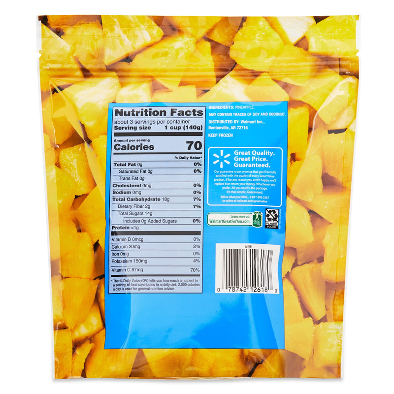 Great Value Pineapple Chunks, 16 oz (Frozen) — photo 6