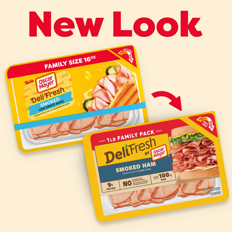 Oscar Mayer Deli Fresh Sliced Deli Meat, for Sandwiches and Easy Lunches, Smoked Ham, No Artificial Preservatives, No Added Nitrates or Nitrites, 16 oz — photo 6