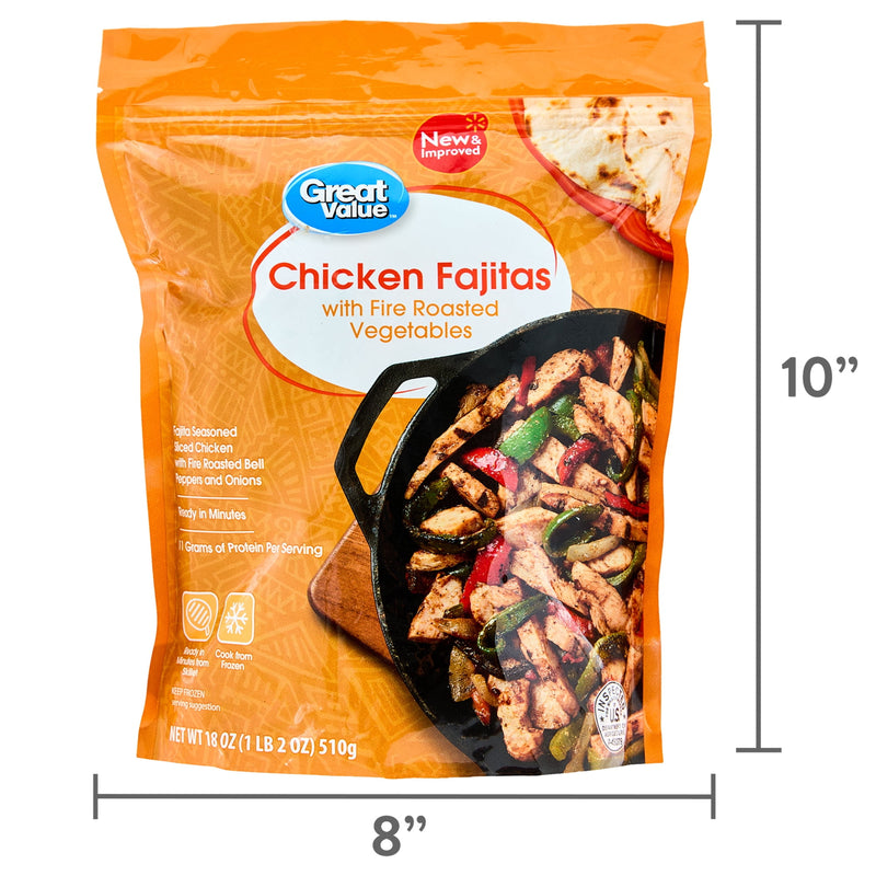 Great Value Chicken Fajitas with Fire Roasted Vegetables, 18 oz (Frozen) — photo 7