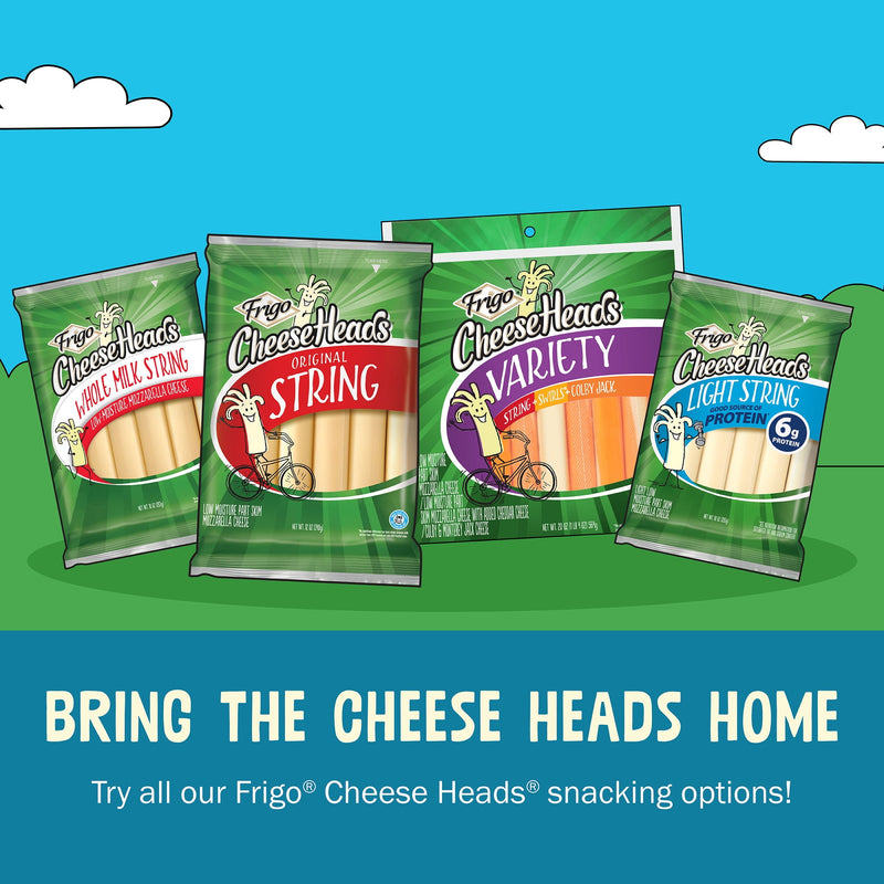 Frigo Cheese Heads Original Mozzarella String Cheese, Cheese Snacks, 36 oz, 36 Count — photo 7